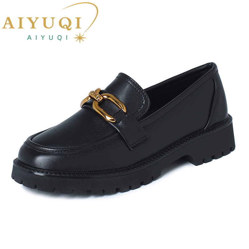 2025 NEW Loafers AIYUQI large size Spring Leisure Lady Footwear Chunky Slip On Shoes for Women