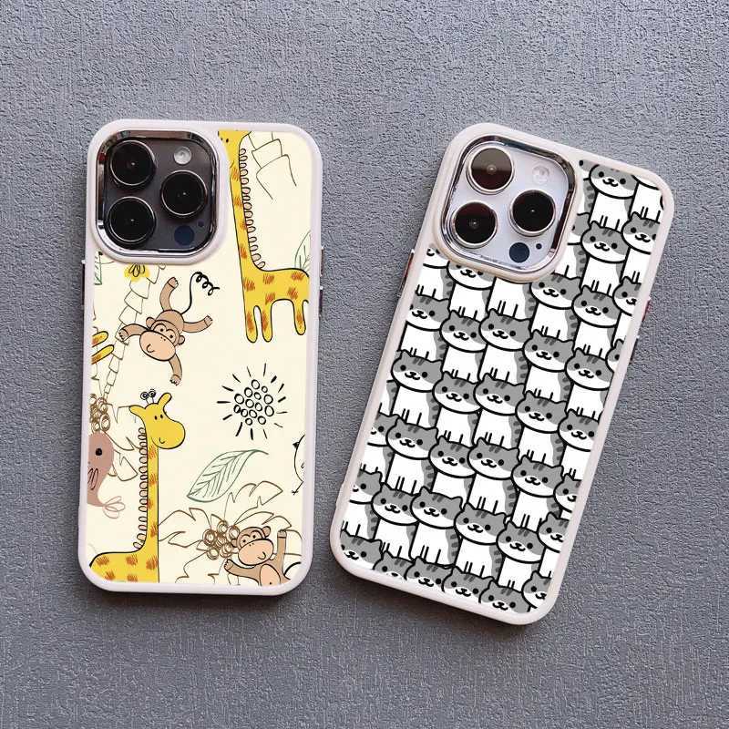 Various Flowers Leaves phone case suitable for iPhone 15 14 Pro Max 12 13 Pro Max 11 XR XS X 7 8 14 Plus luxury shock-absorbing soft cover M240902