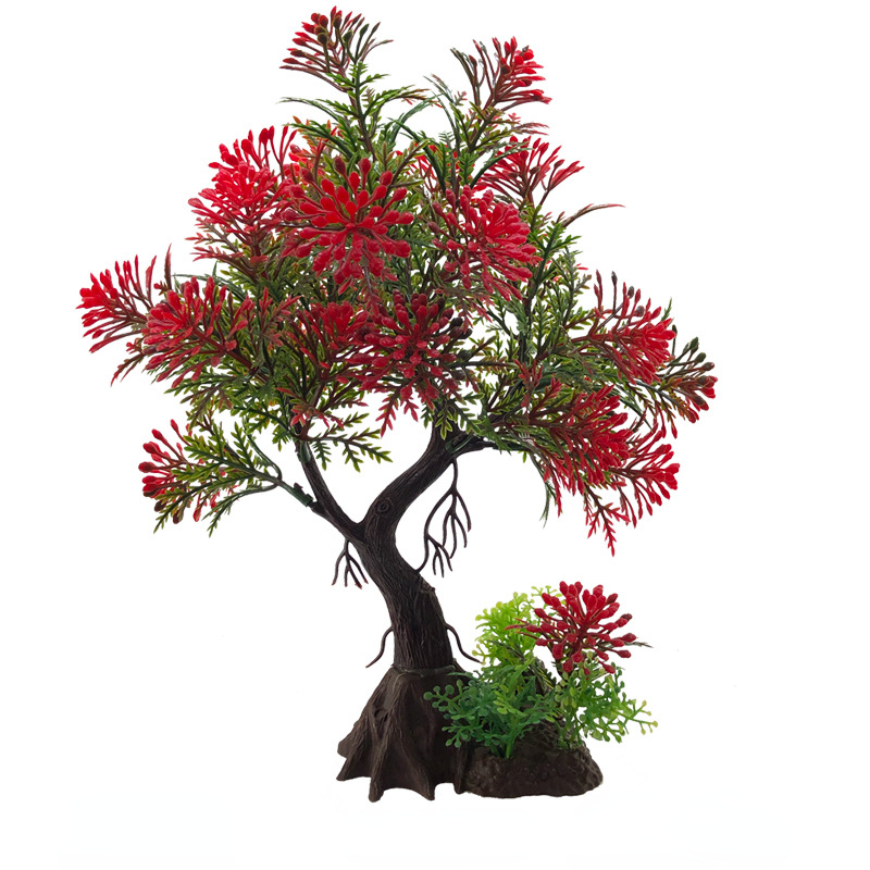 1pc Artificial Aquarium Plants Decoration Large Lifelike Plastic Underwater Aquatic Water Plants Weeds Fish Tank Viewing Decor