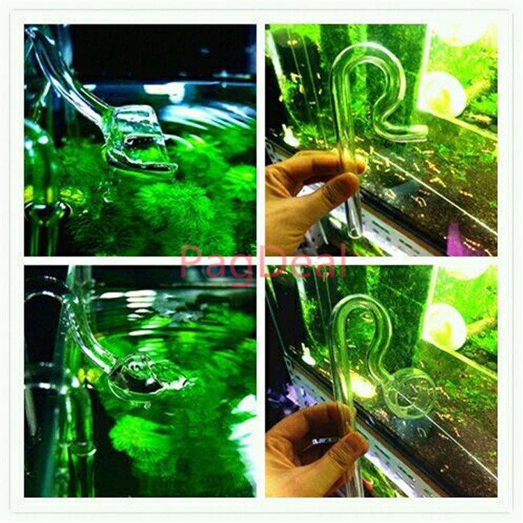 1 Set Mini Glass Aquarium Planted Tank Lily Pipe Voilet Surface SkImmer Inflow Outflow for 12/16mm (1/2") & 16/22mm (3/4") Tube