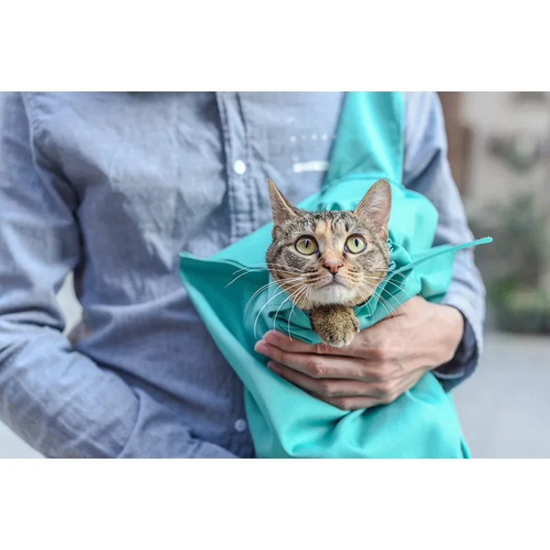 Pet Cat Breathable Outdoor Travel Shoulder Bag Sling Carrier for Puppy, Cats, Hands Free Shoulder Pet Pouch Tote