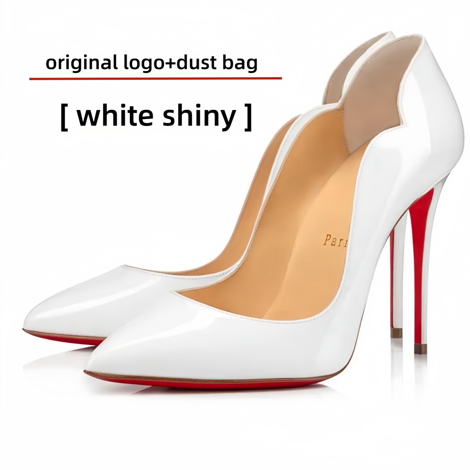 Women High Heels Shoes Designer Pointed Toe Sandals Red Shiny Bottomed 8 10cm Nude Black Patent Leather Woman Brand Pumps US4-13 0d