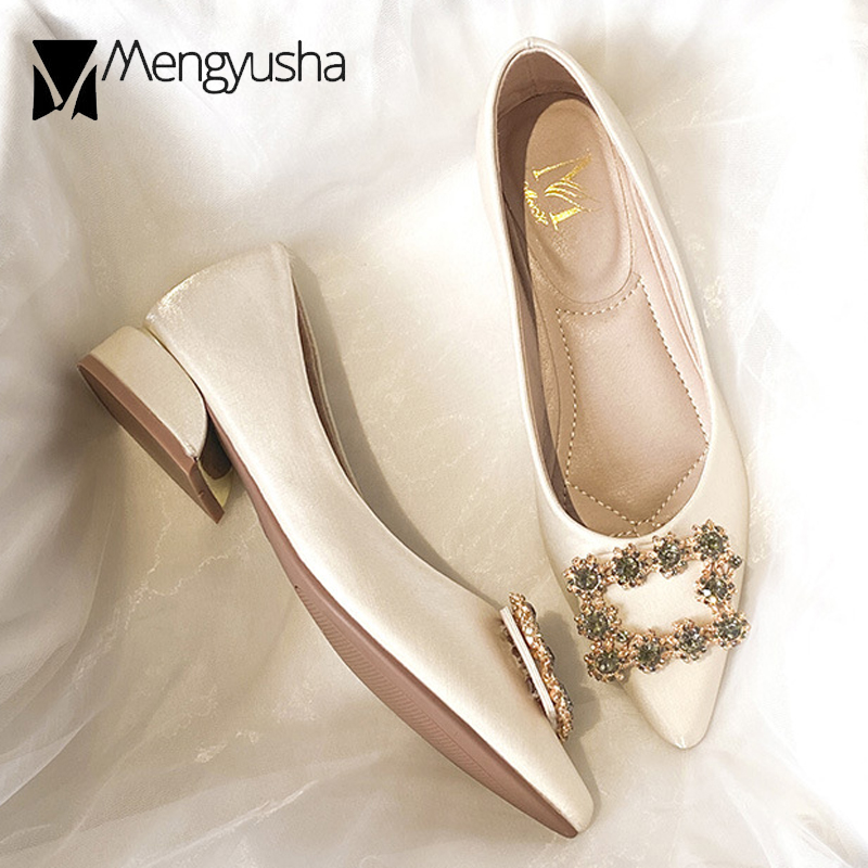 Pumps Women Green Rhie eebab High Heels Ladies Brand Crystal Buckle Silk Sparkle Evening Bridal Wedding Shoes