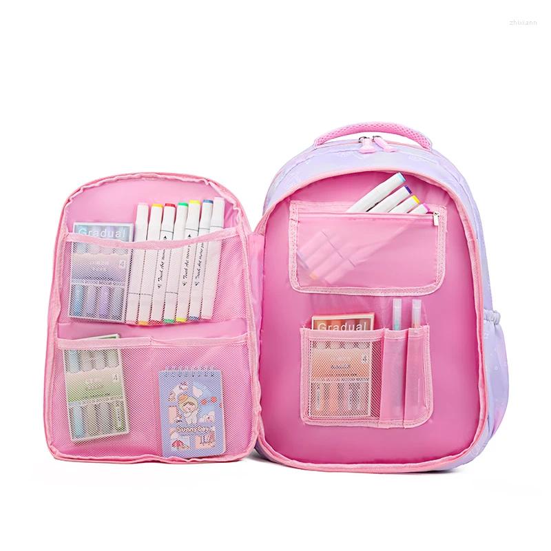 Free Shipping School Bags Waterproof Children For Girls Orthopedic Primary Backpack Kids Schoolbag Book Mochila Escolar Designer Bag Luxury Bag Tote B
