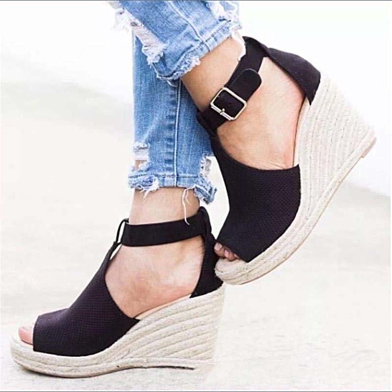 Customized Chic Adjustable Buckle Sandals Leopard Women Shoes