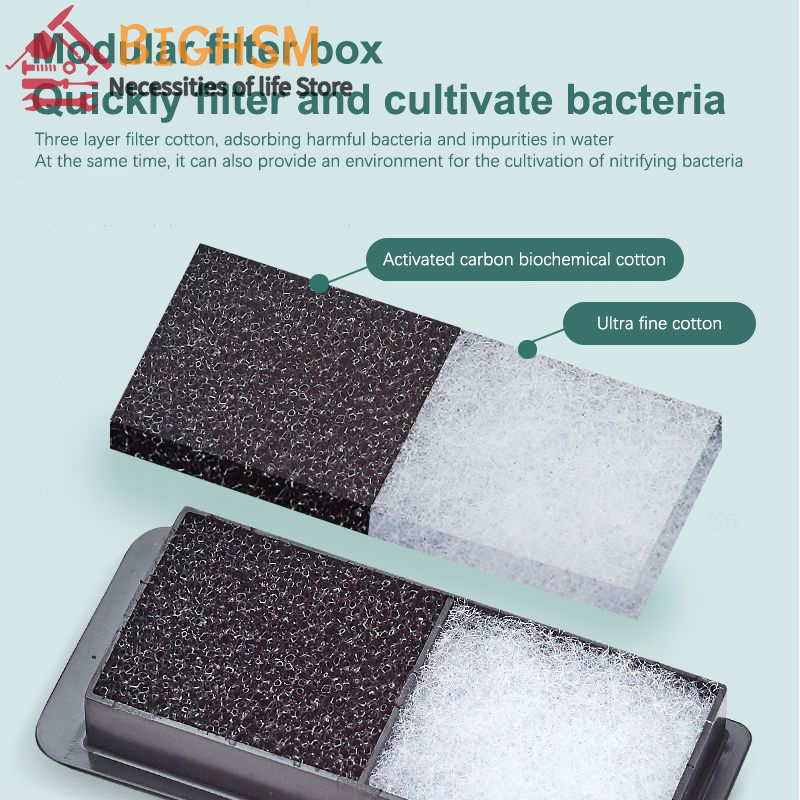 Fish Tank Filter 3-in-1 Submersible Pump Small Filtration Equipment External Waterfall Mute Circulation External Filter