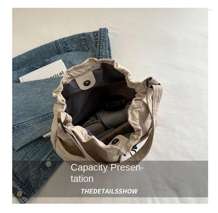 2025 NEW Hobo Canvas Shouler Bag For Women Multy Pockets Crossbody Bags Female Light Weight Tote Purse In Beige Green Orange zhanyishengli