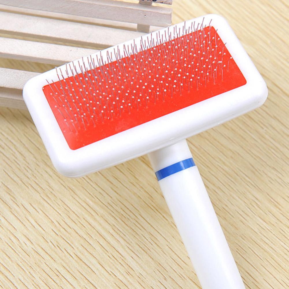 Dog Brush Stainless Steel Dogs Combs Massage Dog Grooming Brush Hair Tools Cleaning Comb Remover Cat Pet Soft Handle Cat Br F4H7