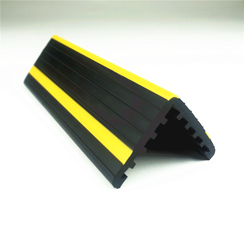 Parking lot wall anti-collision shock strip Anti-collision sealing strip edge strip PVC two-color co-extrusion