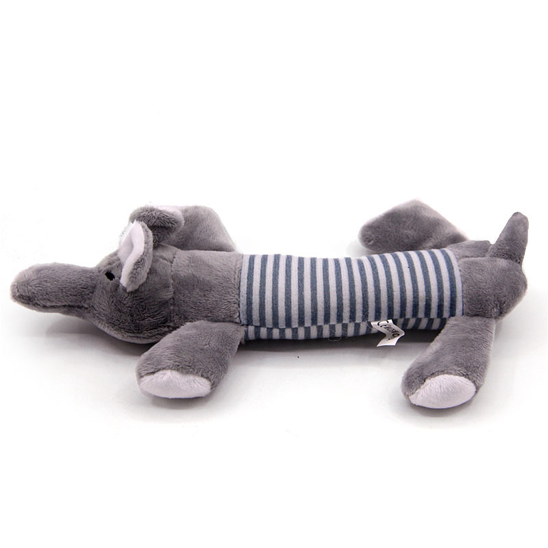 Plush Pet Dog Toy Chew Squeak Toys For Dogs Supplies Fit for All Puppy Pet Sound Toy Cute Elephant Duck Pig Plush Toys For Pets