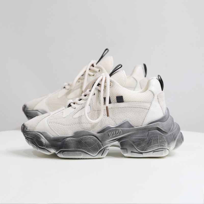 Women Winter Chunky Sneakers Female Casual Shoes Lace up Female Platform Shoes Tennis Woman Fashion Luxury Vulcanized Shoes
