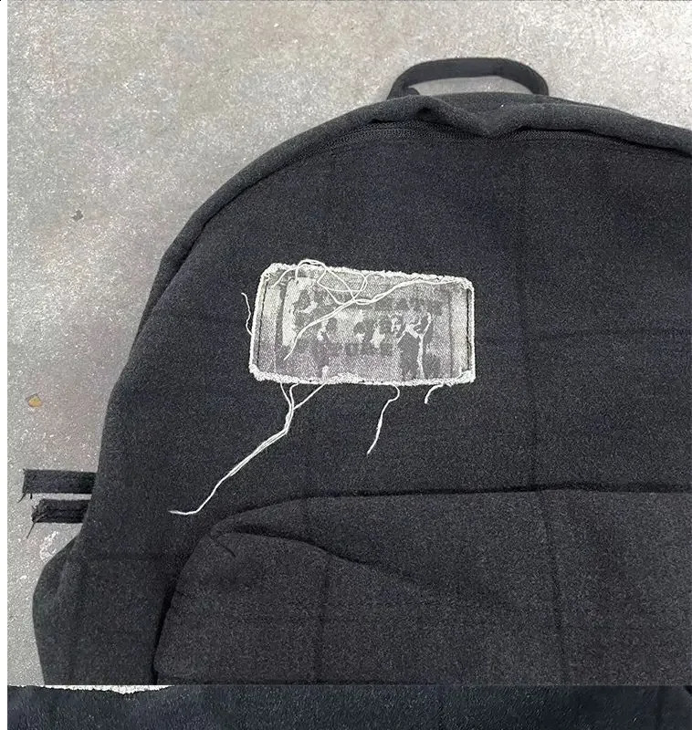 DHwanglijia designer bag Korean Streetwear All Match Chain Schoolbag Vintage Y2k Fashion Simple Female Student High Capacity Backpack 240902