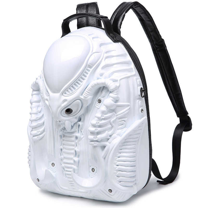 Creative Design Alien Backpack Cyberpunk New Trendy Backpack Unisex 240915