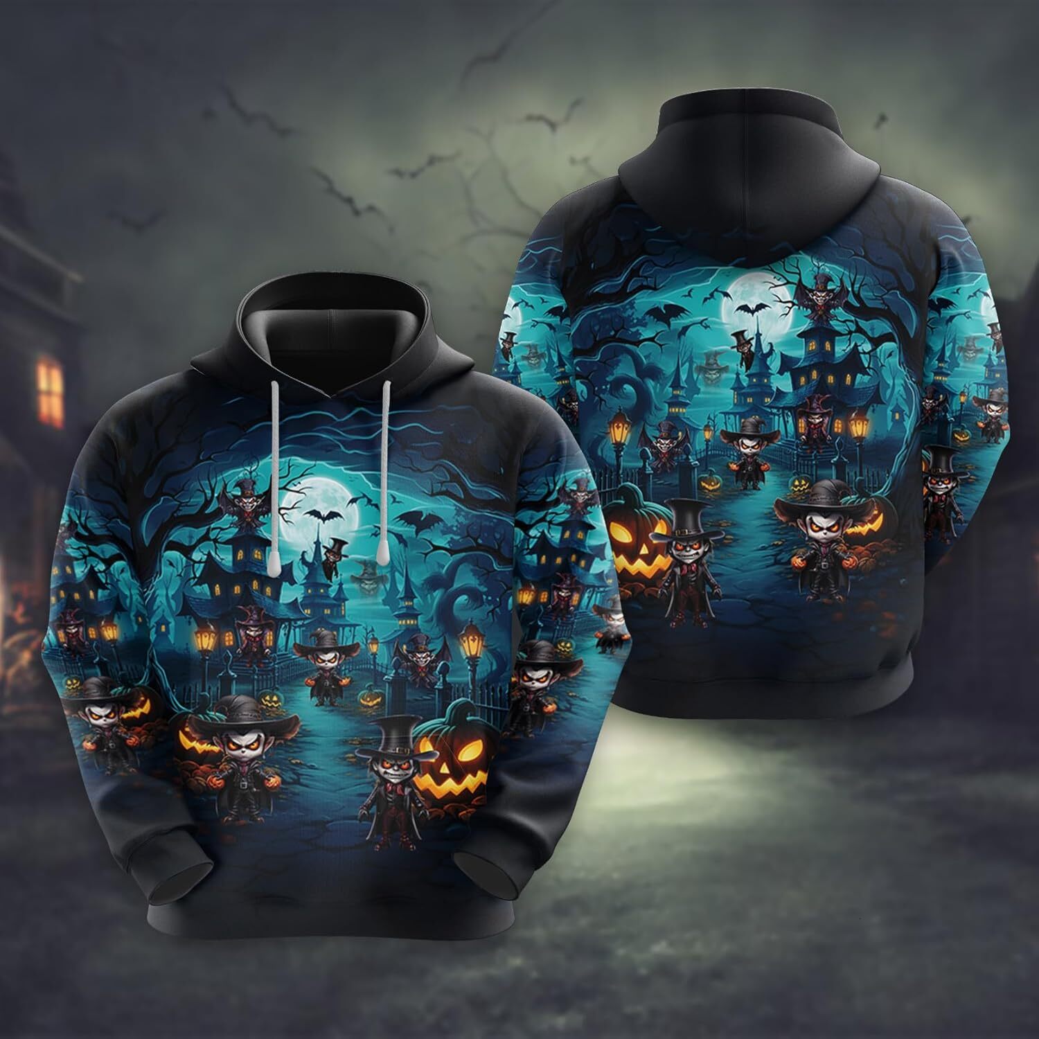 Hoodie For Mens Womens Funny Pumpkins Men Sweatshirt Pullovers, Halloween Night Casual Graphics Fleece Pockets S02 Graphic Hoodies Free shipping