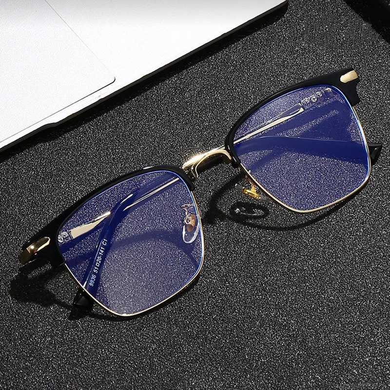 Anti Blue Light Blocking Lens Comfortable Mens Glasses Frame Myopia Reading Optics Prescription Myopia Hyperopia Glasses M240902