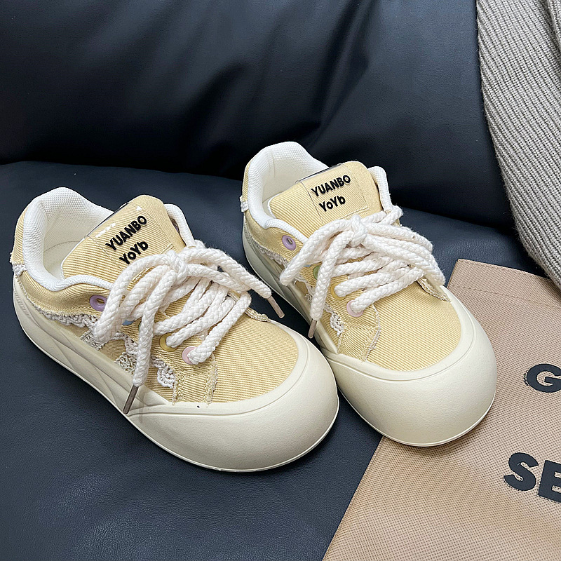 Women's Comfortable Big Head Thick Bottom Versatile Casual Sports Shoes