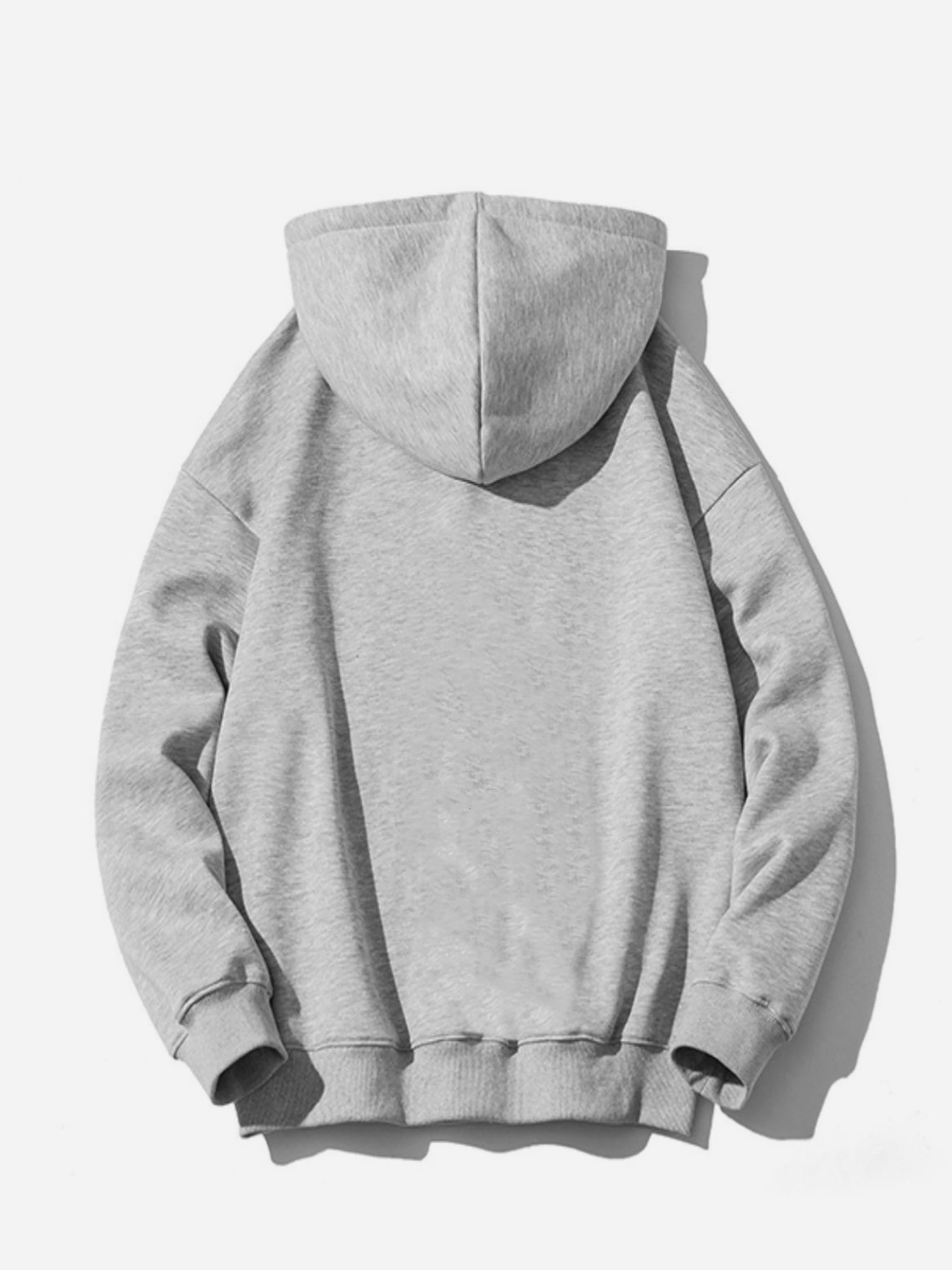 BBS Letter Print Hoodie With Kangaroo Pocket, Men's Casual Slightly Stretch Pullover Hooded Sweatshirt For Fall Winter