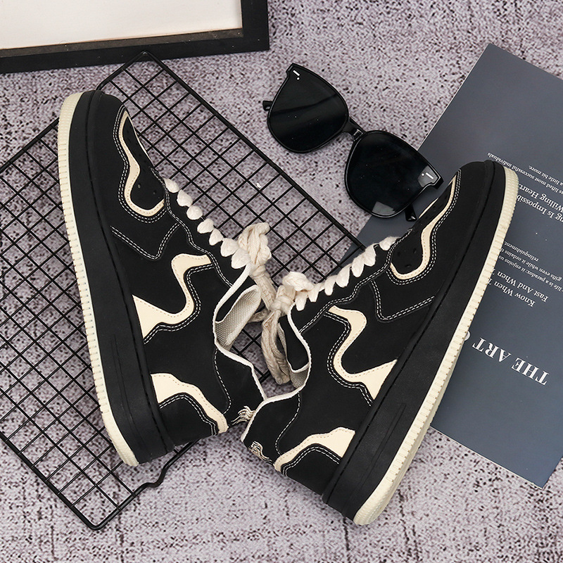 Men's & Women's Trendy Splicing Hong Kong Style Chunky Platform Casual Shoes 36-44