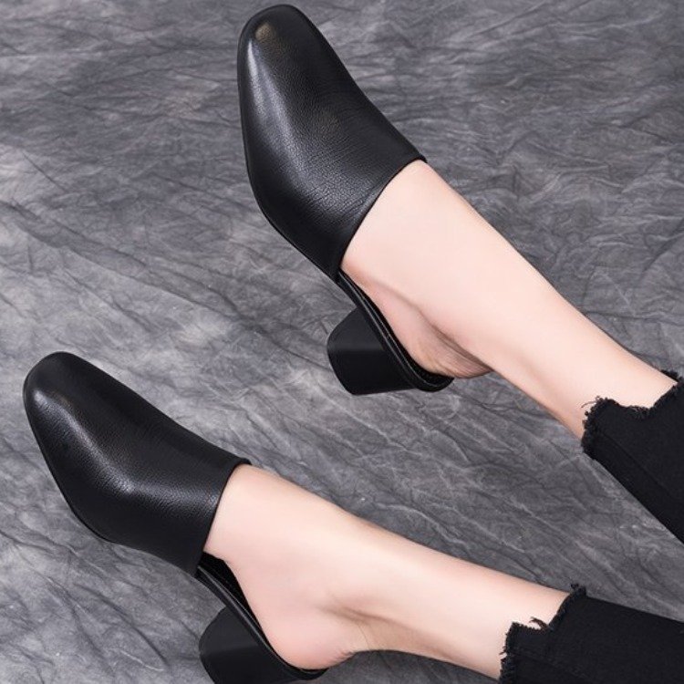 2021 New Sexy Slippers Women Square heel Sandals Mules Summer Shoes Woman Flip pssgb56 8357