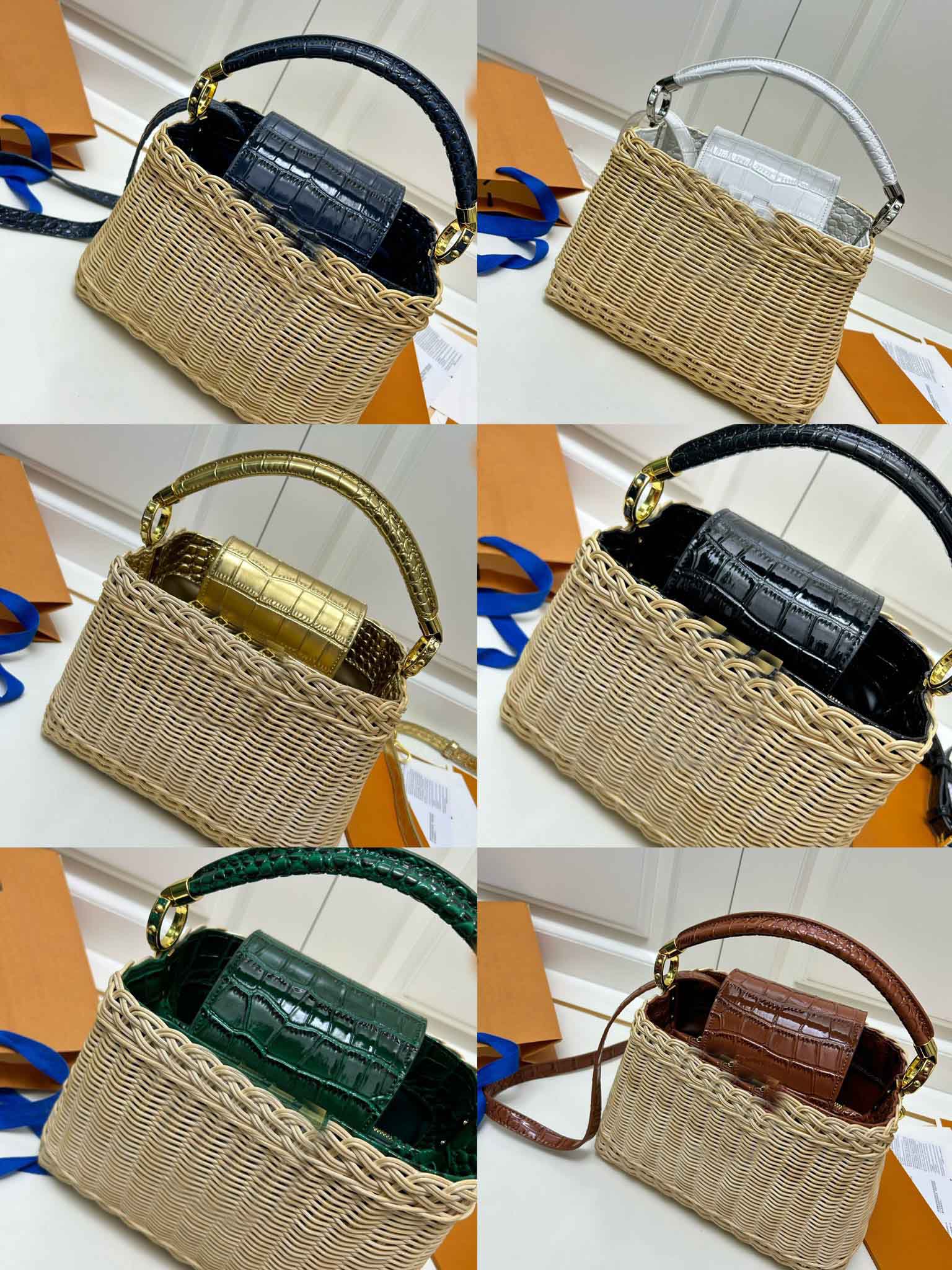 New high quality Women cosmetic bag genuine leather makeup bags with the traveling box bags