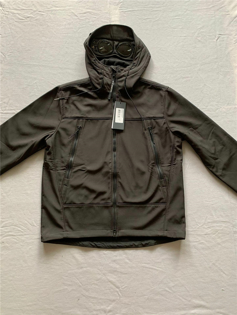 men hoodies sweatshirts cpfm goggle hood jackets loose windproof storm cardigan cp companiness overcoat zip fleece lined coat jacket