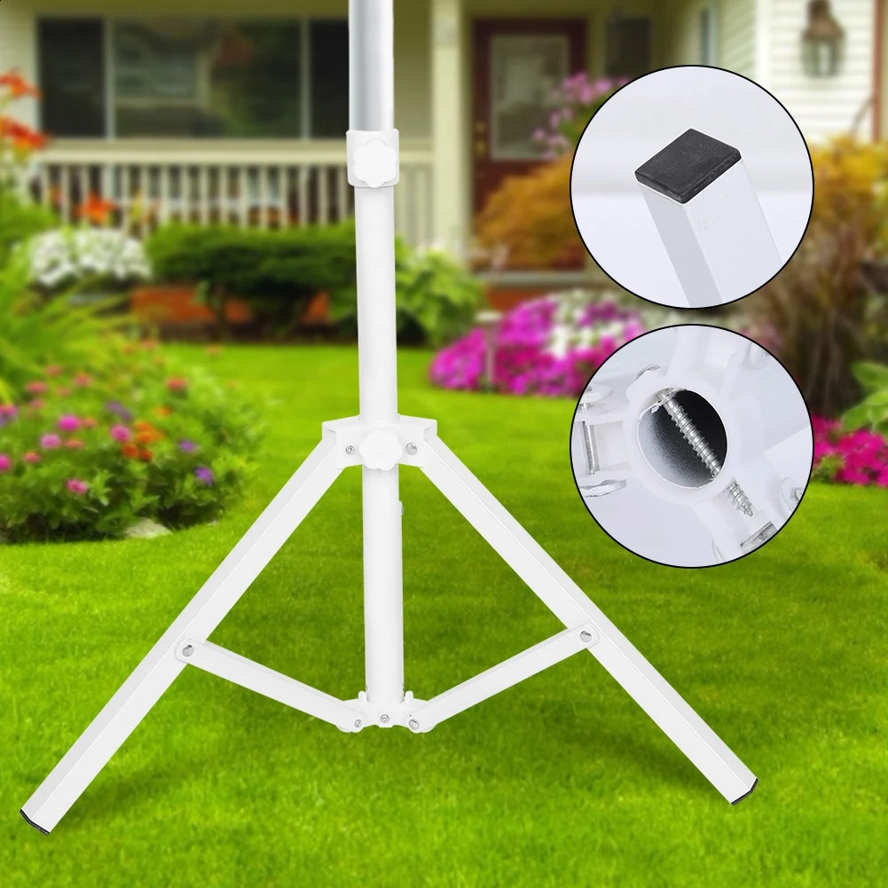 Garden Umbrella Stand Triangular Iron Folding Sun Support Base For Beach Yard 240902