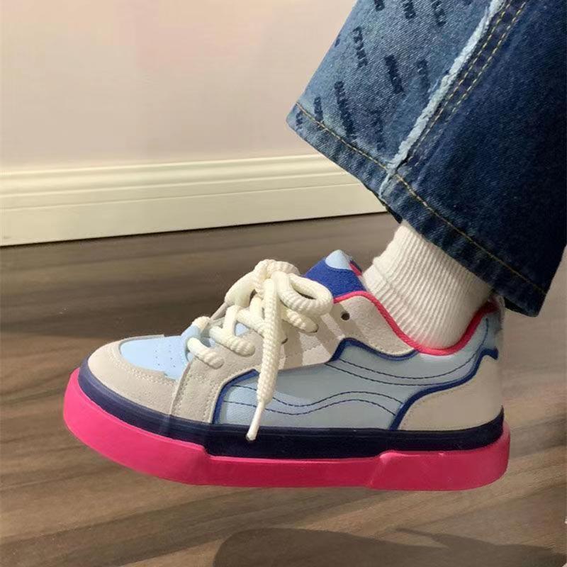 Women's versatile American niche thick soled non slip lightweight canvas shoes