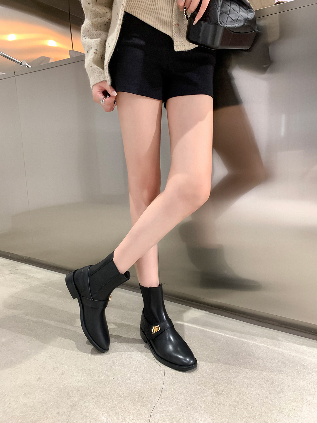 Leather Ankle NEW for 2022 Autumn Winter New Fashion Casual Shoes Ladies Platform Women Boots ea79 Platm