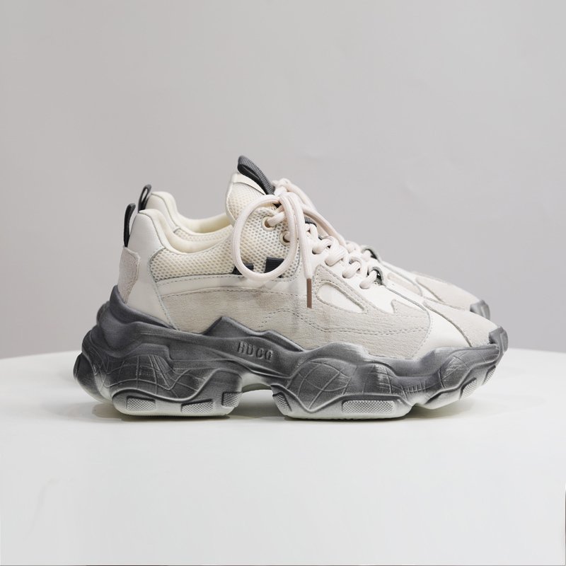 Women: Chunky Tennis Platform Lace-Up Sneakers, Comfortable Walking Shoes, Hot Fashionable Vulcanized Sole, Women's Canvas Shoes Lace Up Sneakers