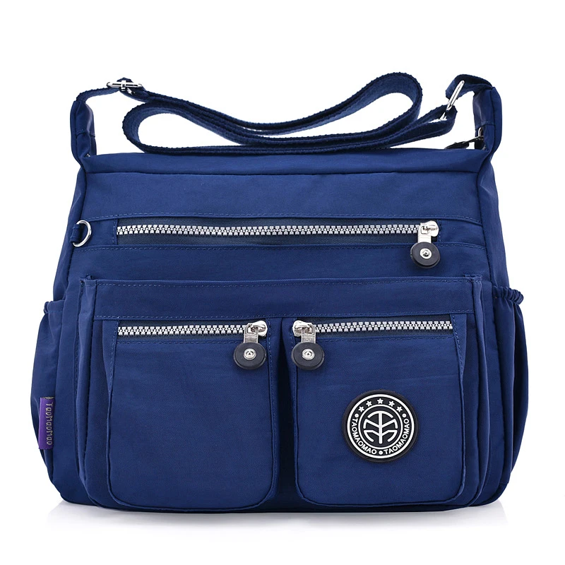 Women Nylon Shoulder Bags Female Solid Zipper Luxury Female Handag Designer Messenger Bags Summer Beach Crossbody Bag Sac A Main