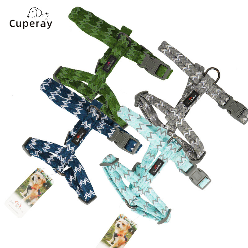 Large Dog Adjustable Pet Harness,nylon Breathable Dog Harness Thicken Plastic Buckle for Dog Training & Running Pet Accessories