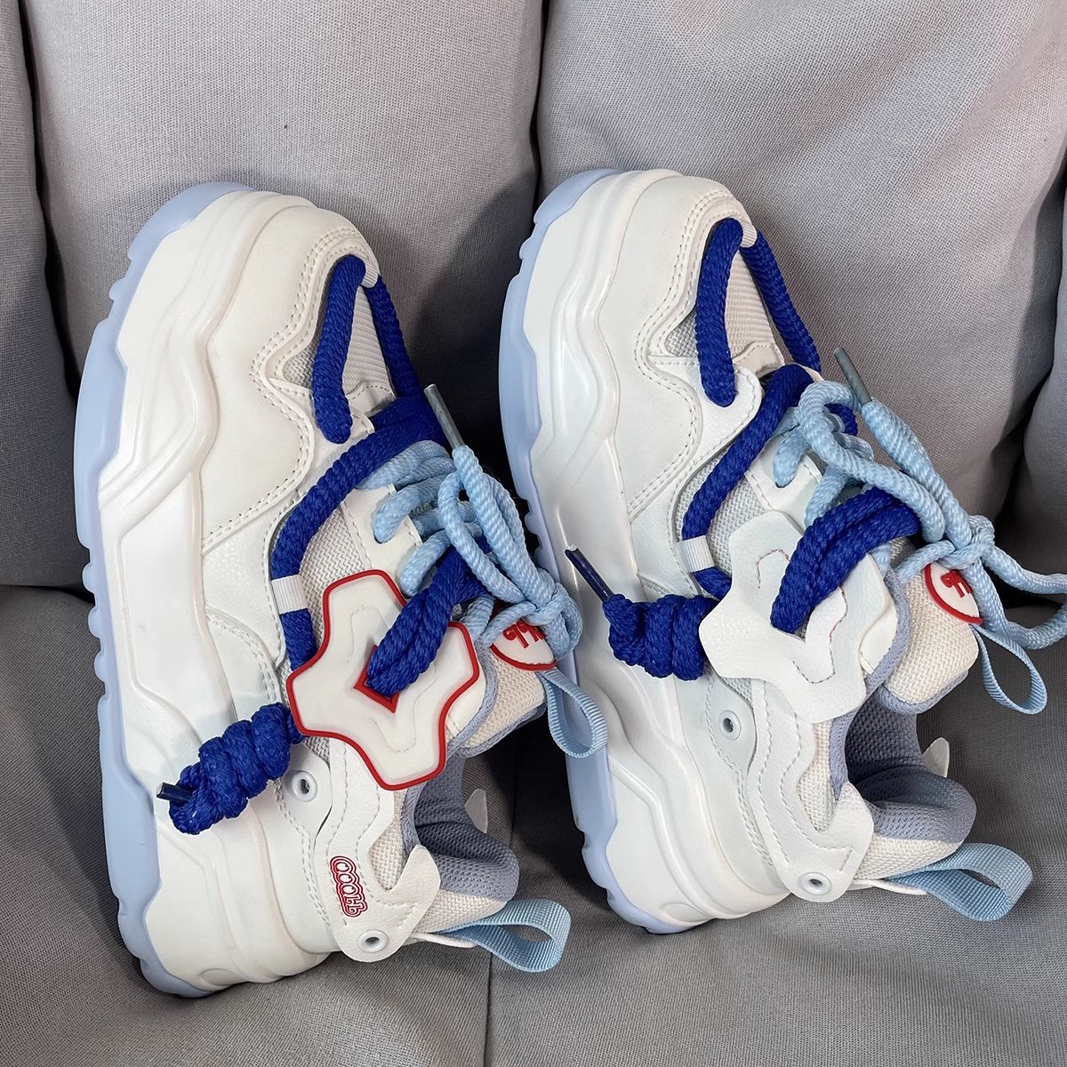 Men's And Women's Thick Soled Versatile Casual Niche Design Sports Shoes