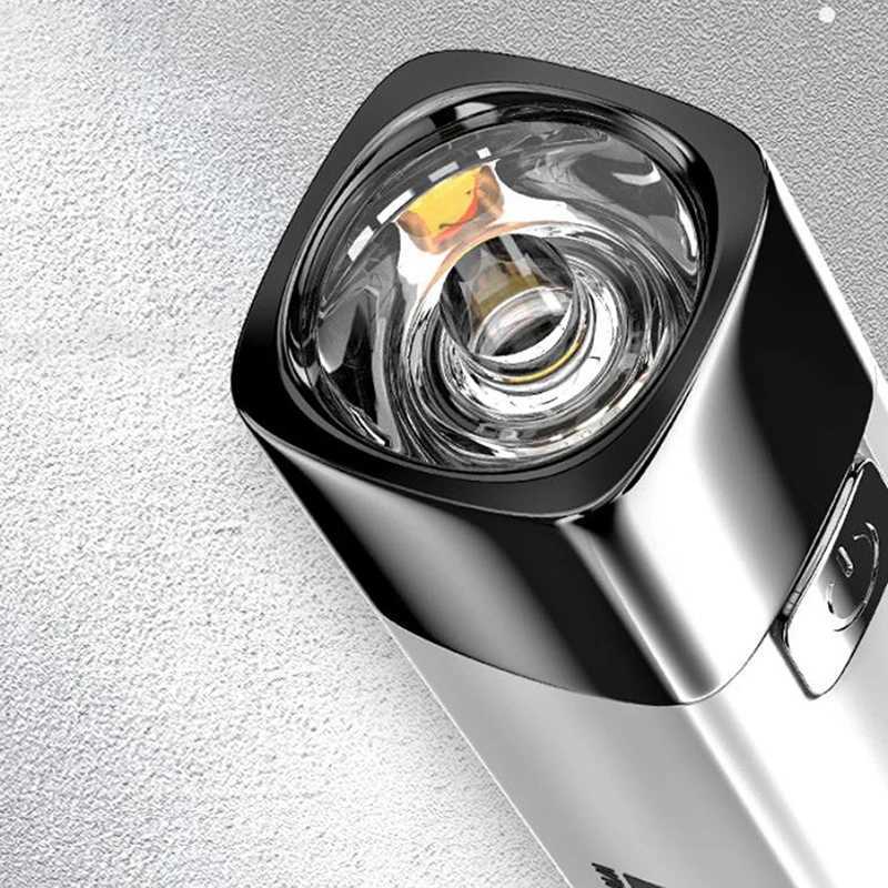 Portable Mini Flashlight LED Ultra Bright Flashlight Searchlight Portable USB Charging Emergency Light Outdoor Camping Light W240902