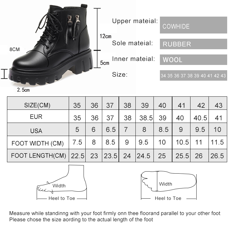 AIYUQI Women Winter Boots Platform Large Size 2024 New Fashion Genuine Leather Women's Snow Boots Wool Warm Women's Ankle Boots