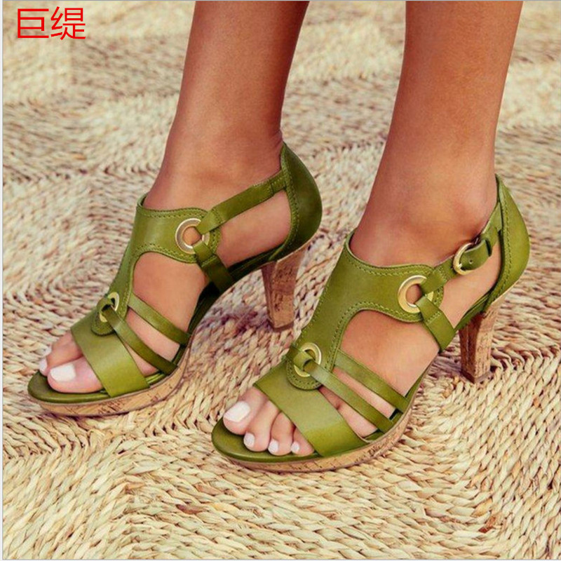 New Women's Sandals Spring and Summer Plus Size Hot Sale High Heel Sandals Women Sandals Luxury Shoes Women Designers 698