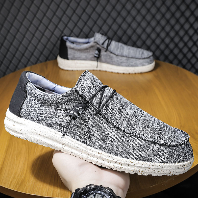Summer Men Canvas Shoes Casual Ultralight Loafers Designer Shoes Men Outdoor Sneakers Male Breathable Driving Shoes Plus Size 48