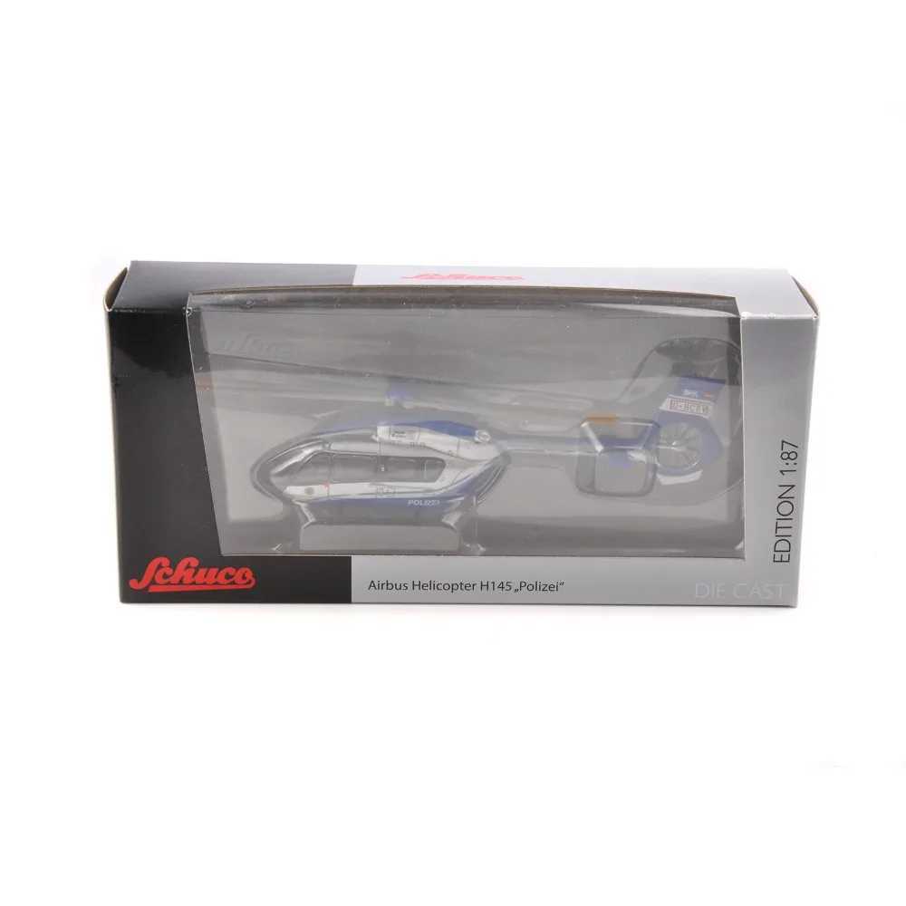 Used to collect 1/87 scale Airbus helicopter H145 Polizei Schuco model airplane models for fan childrens gifts W240830 Free shipping