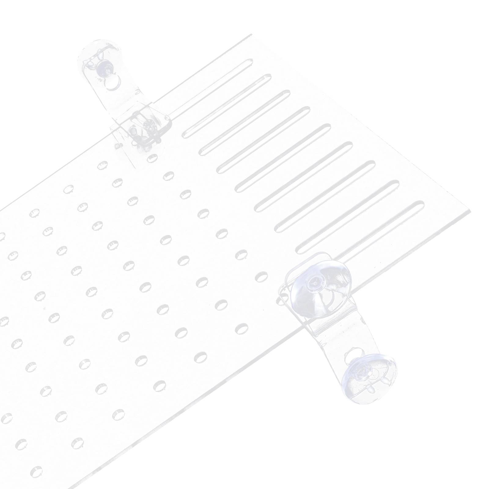 Fish Tank Isolation Board Aquarium Separator Suction Cups Portable Divider Acrylic