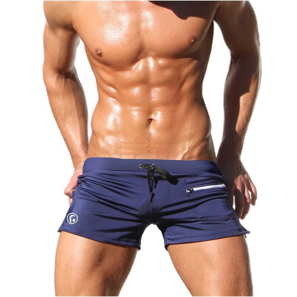 Sexy Swimsuit Beach Quick Drying Trunks Men Swimwear Sunga Board Shorts Swimwear Men Mayo Breathable Sport Surfing Underwear W250214