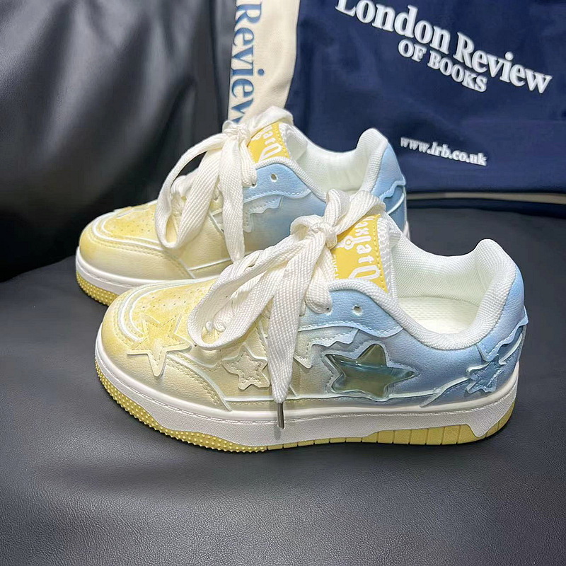 Versatile Star Sports & Leisure Sneakers: Breathable Mesh Fabric, Non-Slip Sole 0114