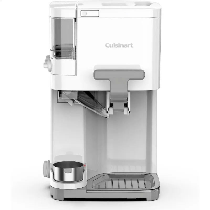 Soft Serve Ice Cream Machine Mix It In Maker for Frozen Yogurt Sorbet Gelato Drinks 15 Quart White 240830