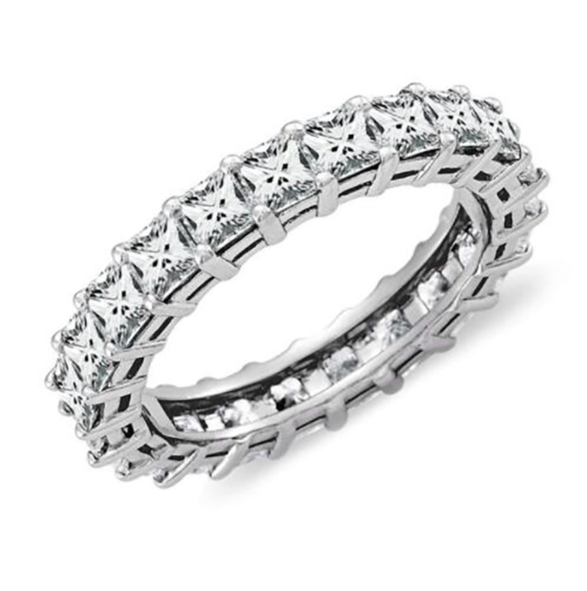 designer jewelry Moissanite dia ring Vecalon Lustre Promise Wedding Band Ring Top quality Sterg Sier VVS Dia Engagement rings for women men