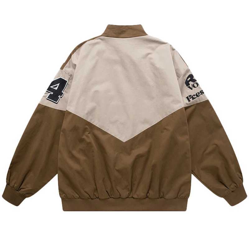Men's Jackets Letter Embroidery Racing Jacket Men Women Patchwork Strtwear College Baseball Coat Motorcycle Varsity Bomber Jacket Autumn New Y240