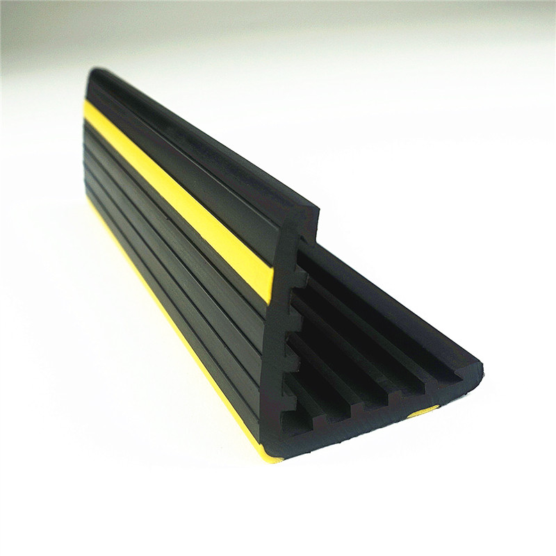 Parking lot wall anti-collision shock strip Anti-collision sealing strip edge strip PVC two-color co-extrusion