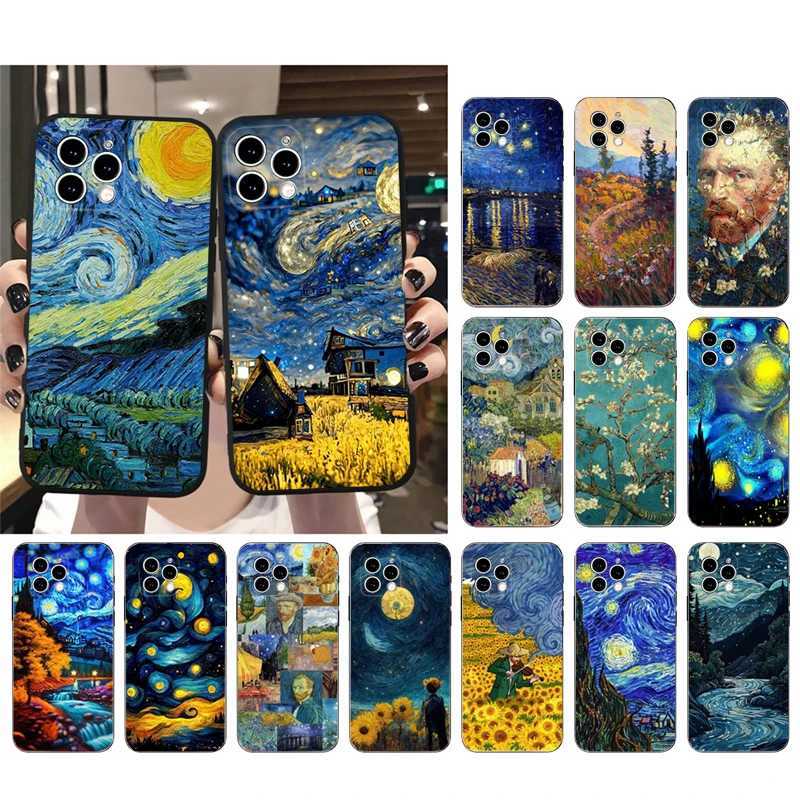 Van Gogh Starry Night phone case for iPhone 14 13 12 11 Pro Max XR 12mini 14 Plus phone case Funda M240902