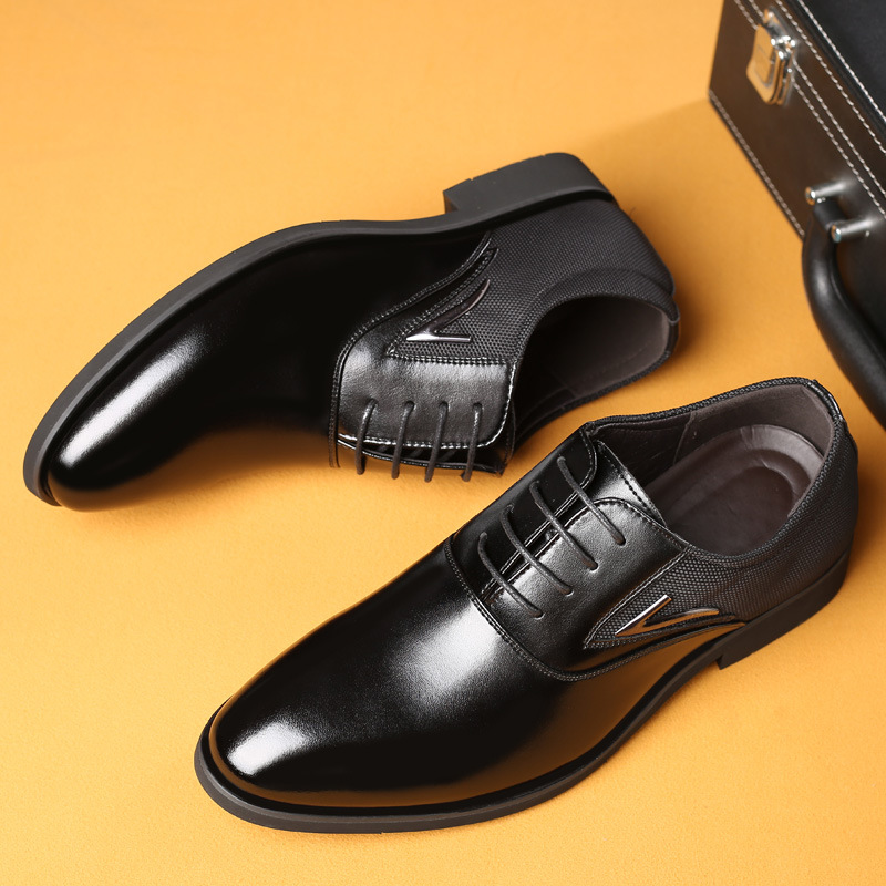 oxfords man Plus big size 46/47/48 Men Wedding New Fashion male Leather Shoes Pointed Toe Formal dress shoes 2021 05f6
