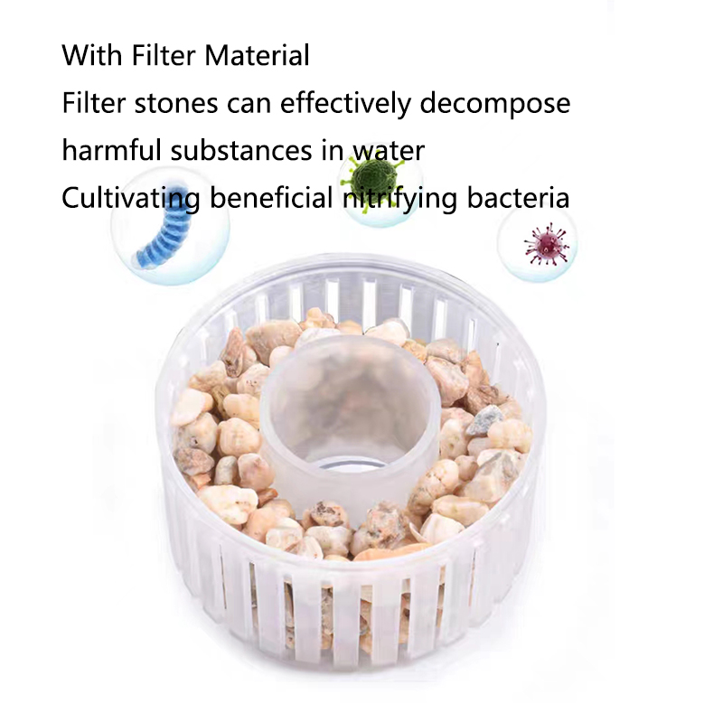 Aquarium Fish Poop Stool Toilet Manure Suction Filter Collector Fish Tank Biochemical Sponges With Media Balls Oxygen Increasing