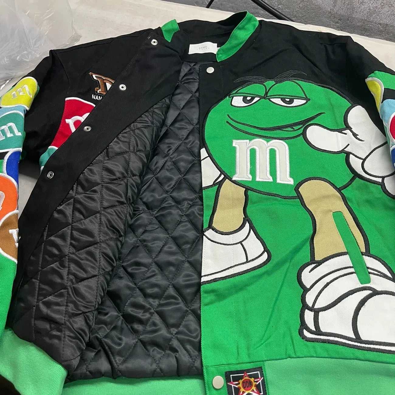 Men's Jackets Women Baseball Jacket Men Heavy Industry M M Letter Embroidery Bomber Jackets Loose Coat Unisex Autumn Winter Motorcycle Outwear Y2