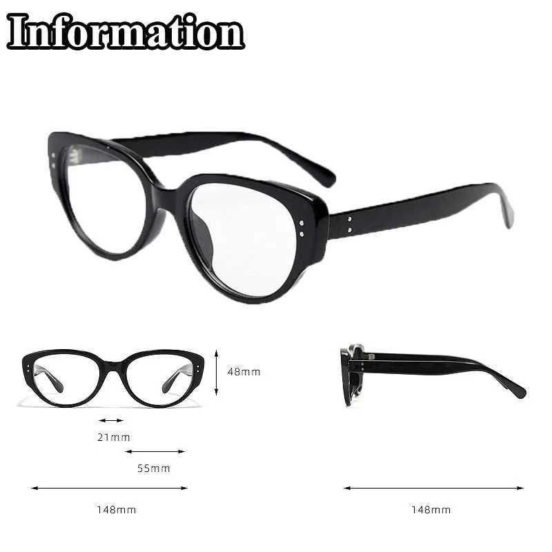 Luxury finished Myopia womens glasses unisex retro cat eye blue light blocking glasses prescription myopia glasses M240902