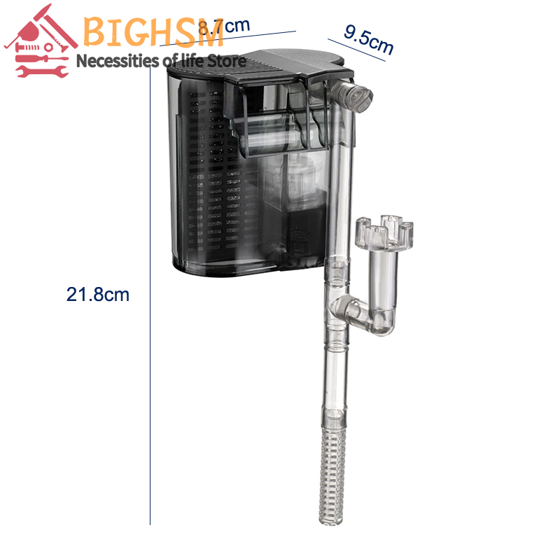 Fish Tank Filter 3-in-1 Submersible Pump Small Filtration Equipment External Waterfall Mute Circulation External Filter